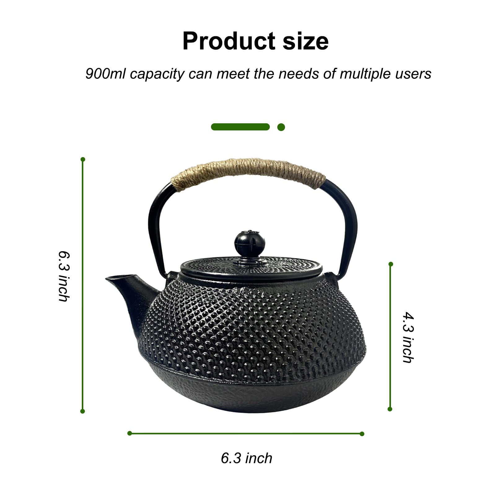 Amazon.com | Japanese Tetsubin Cast Iron Teapot,Tea Kettle Pot